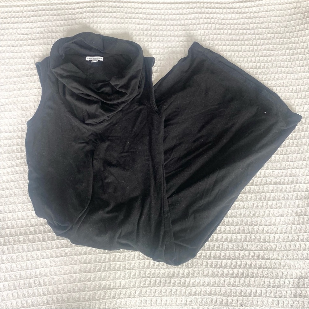 James Perse Black Sleeveless Cowl Neck Dress size 2 (medium)
